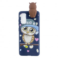 Husa silicon Samsung Galaxy A51 model OWL 5D, TPU foto