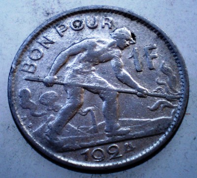 7.991 LUXEMBURG LUXEMBOURG 1 FRANC 1924 foto