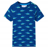 Tricou pentru copii, albastru &icirc;nchis, 128 GartenMobel Dekor, vidaXL