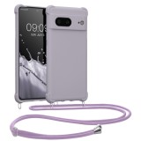 Husa Kwmobile pentru Google Pixel 7, Mov, Silicon, KWM000017KL014C, Textil, Carcasa