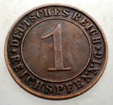 B.144 GERMANIA WEIMAR 1 REICHSPFENNIG 1931 D