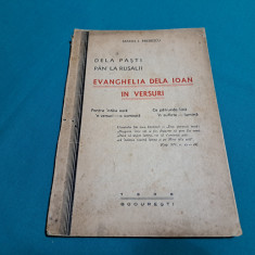 EVANGHELIA DE LA IOAN ÎN VERSURI / MARIN I.PREDESCU/ 1938 *