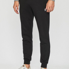 EA7 Emporio Armani Pantaloni bărbați, culoarea negru, material neted