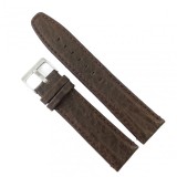 Cumpara ieftin Curea de ceas Rewa - Piele Naturala - Culoare Maro, Textura Bizonata - 18mm,