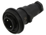 Conector Circular BULGIN PXV0737/P 2 pini 12A 277V IP68/IP69K 6-8mm