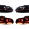 Faruri LED si Stopuri FULL LED VW Golf 6 VI (2008-2013) Facelift G7.5 GTI Design Rosu Semnalizare Secventiala LHD Performance AutoTuning