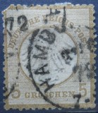 1872 GERMANIA 5Gr. STAMPILAT, SCUT MIC