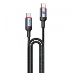 Cablu Date si Incarcare USB-C - USB-C Yesido CA185, 240W, 1.2m, Negru
