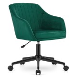 Scaun de birou, Artool, Mink, rotativ, catifea, verde, 61x68x75-86 cm