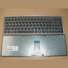 Tastatura laptop noua LENOVO U510 SIlver Frame Black( WIN8) US foto