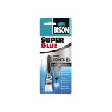 Adeziv cianoacrilat BISON Super Glue Control, 3g
