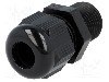 Presetupa poliamida, NPT3/8&quot;, IP68, HELUTOP HT-NPT, HELUKABEL - HT 3/8&rdquo; RAL9005 BSK NPT