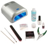 Cumpara ieftin Set Basic gel UV - sistem mic monofazic cu lampă UV argintie cu 4 becuri, INGINAILS