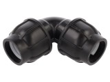 Cot 90&deg; pentru țevi PE, 40mm, cu blocare - GEBO