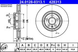 ATE 24.0128-0313.1 Disc frana