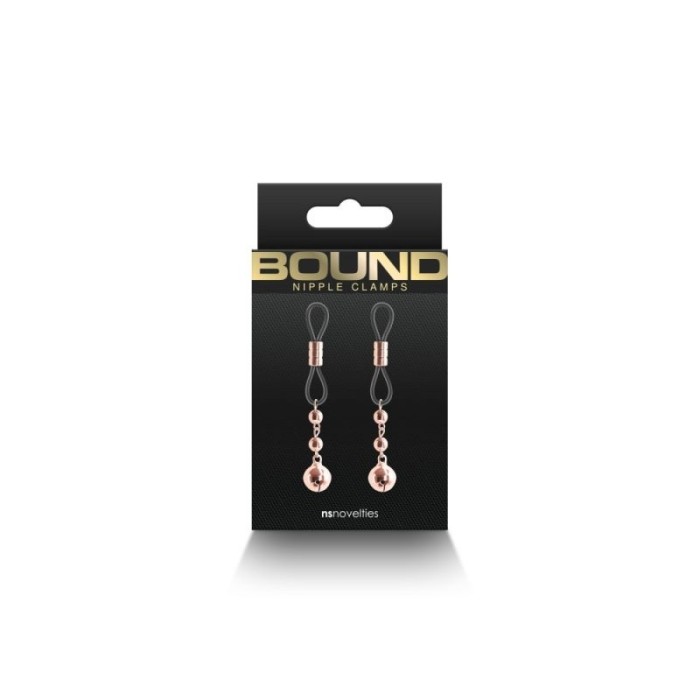 Clemele ajustabile pentru mamelon Bound - Nipple Clamps - D1 - Rose Gold