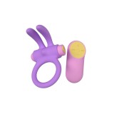 Cumpara ieftin Party Color RINY Remote Control Rabbit Cock Ring Purple