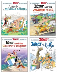 Asterix Series 8 Collection 4 Books Set (Book 36-39) (Asterix And The Missing Scroll, Asterix And The Chariot Race, Asterix And The Chieftain Daughter