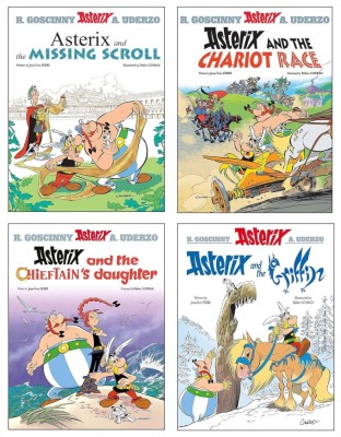 Asterix Series 8 Collection 4 Books Set (Book 36-39) (Asterix And The Missing Scroll, Asterix And The Chariot Race, Asterix And The Chieftain Daughter foto