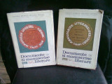 DOCUMENTE SI MANUSCRISE LITERARE 2 VOLUME