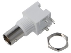 Conector BNC soclu mamă 90&deg; 75&Omega; THT pentru PCB AMPHENOL RF