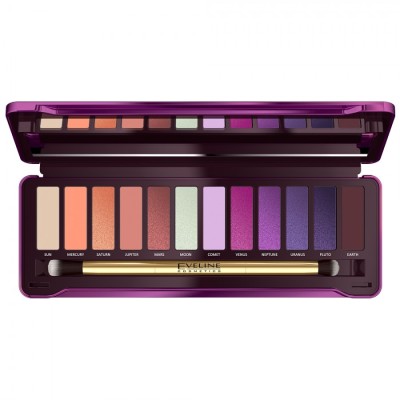 BEA2-100 Fard de pleoape cu 12 culori Eveline Mystic Galaxy foto
