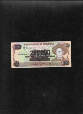 Rar! Nicaragua 200000 cordobas pe 1000 cordobas 1990 seria34192875 unc foto
