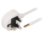 Cablu de Alimentare 3x1mm2 5m Alb 13A