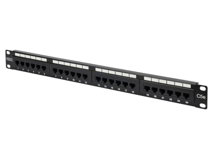 Patch panel 24 porturi Cat 5e