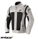 Geaca (jacheta) barbati pentru scuter - motocicleta Touring Seventy vara model SD-JT44 culoare: alb ice/negru Alb ice/negru XXXL