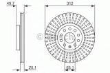 Disc frana VW CADDY IV Caroserie (SAA, SAH) (2015 - 2016) BOSCH 0 986 479 932