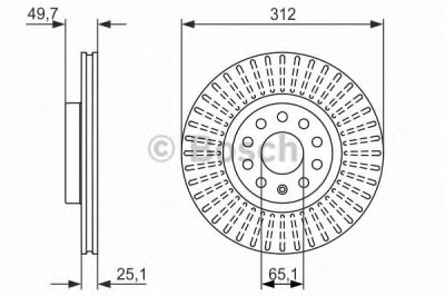 Disc frana VW CADDY ALLTRACK combi (SAB) (2015 - 2016) BOSCH 0 986 479 932 foto