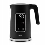 Fierbator electric Huslog SmartHeatTouch HUS1038, 1,7 l, 2200 W, control tactil, temperatura reglabila 40&ndash;100&deg;C, mentinere la cald, negru