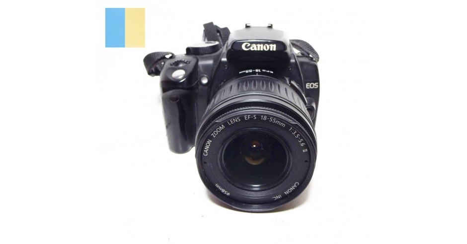 Canon EOS 350D Digital Rebel XT cu obiectiv Canon EF-S 18-55mm f/3.5-5. ...