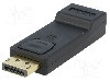 Cablu {{Tip cablu de conectare}}, DisplayPort mufa, HDMI soclu, {{Lungime cablu}}, {{Culoare izola&#355;ie}}, Goobay - 51719