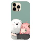 Husa compatibila cu Apple iPhone 12 Pro Max model Bond and Anya Spy x Family, Silicon, TPU, Viceversa, Transparent, Carcasa