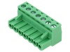 Conector Regletă Deconectabilă Amphenol 5.08mm 7 Piste Montaj Cablu Mama Terminal Șurub 12A 300V Verde