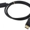 Cablu DisplayPort 1.4 HDCP 2.2 1m Negru