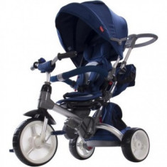 Tricicleta cu sezut reversibil Pentru Copii Sun Baby Little Tiger - Blue foto