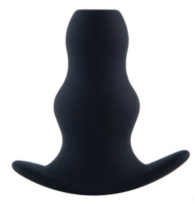 Dop Anal Dilatator, Silicon, Negru, 9.5 cm, Passion Labs foto