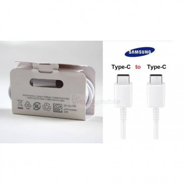 CABLU DE DATE SI INCARCARE USB TYPE-C LA USB TYPE-C SAMSUNG EP-DG977BWE, 5A, 1 M, ALB, BULK foto