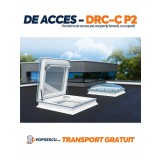 Fereastra de acces pe acoperis terasa, Fakro, model DRC-C P2, cu cupola