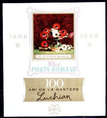 C1969 - Romania 1968 - Luchian bloc neuzat,perfecta stare