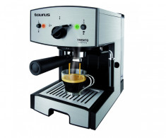 Espressor cafea Taurus Trento 1350W 1.25 litri Inox foto