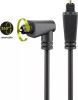 Cablu Audio Optic Toslink Goobay, 1m, Mufă Unghi 90&deg;, Digital, Negru, OD 4mm