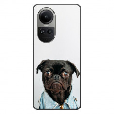 Husa compatibila cu Oppo Reno10 5G Silicon Gel Tpu Model Pug Fashion