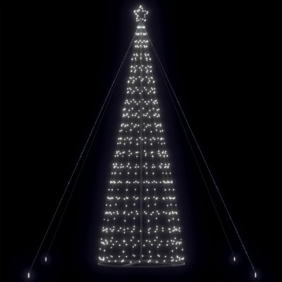 vidaXL Pom de Crăciun LED 1534 LED-uri Alb Rece 503 cm foto