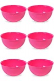 Set boluri, 6 piese, 1L, Plastic, Fucsia