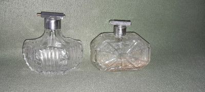 PARFUM, ARTDECO, STICLA VECHE, STICLA VECHE PARFUM- LOT 2 BUCATI foto