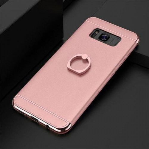Husa de protectie Samsung Galaxy A5 2017 Rose-Gold Plated cu Inel sustinere